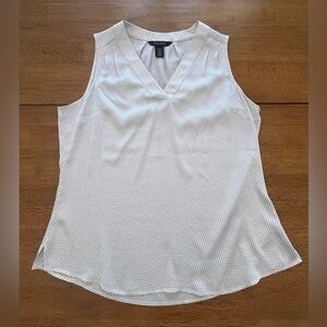 White House Black Market V-Neck Dotted Blouse